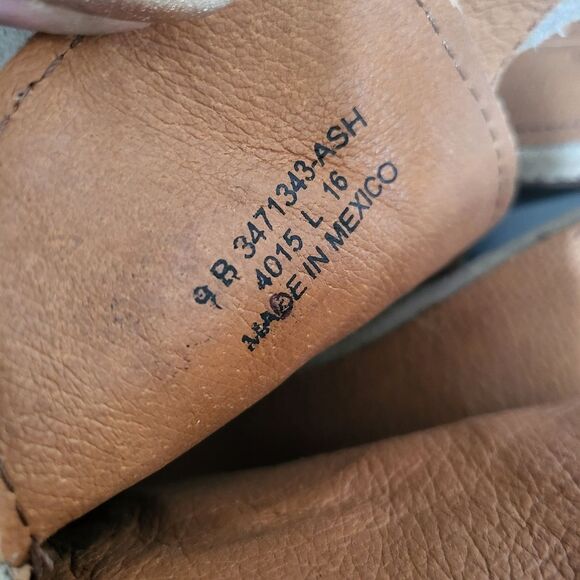 Frye Courtney Ash Tan Suede Heels Bootie Open Toe Heel Women 9B - Picture 4 of 10